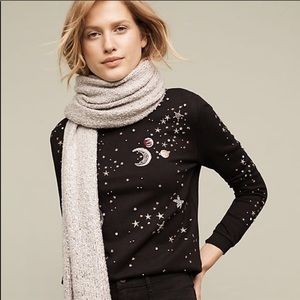 Anthropologie Cosmic Galaxy Sweatshirt Sz M